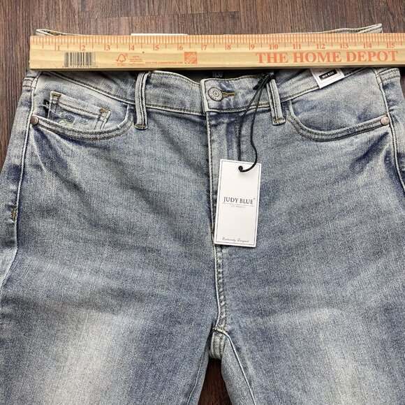 Judy Blue Women Jeans 11/30 Blue High Waisted Flare Denim JB88855 DK Boho - Picture 9 of 13